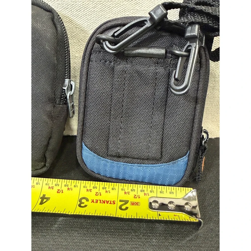 Case Logic Lowepro Camera Pouch Bundle‎ Unisex Small Black Blue Tech Bags 2pk